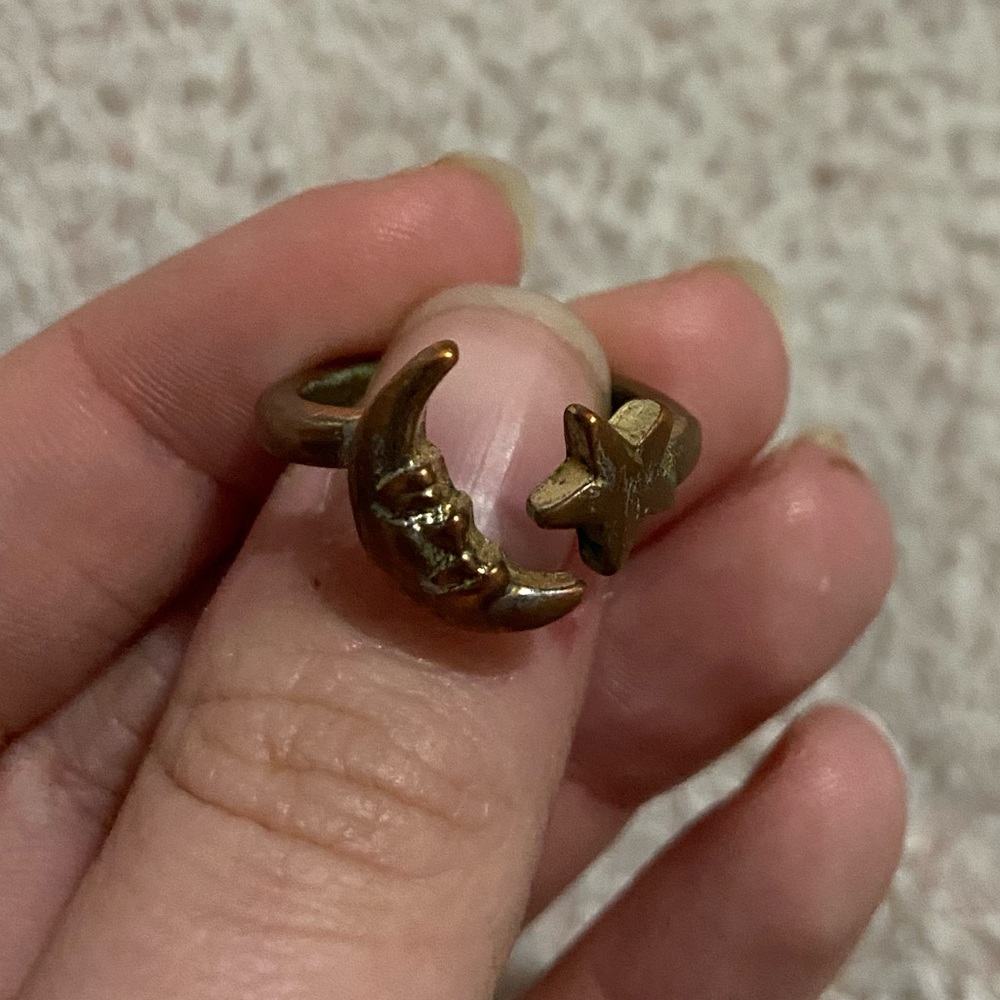 Moon And Star Ring